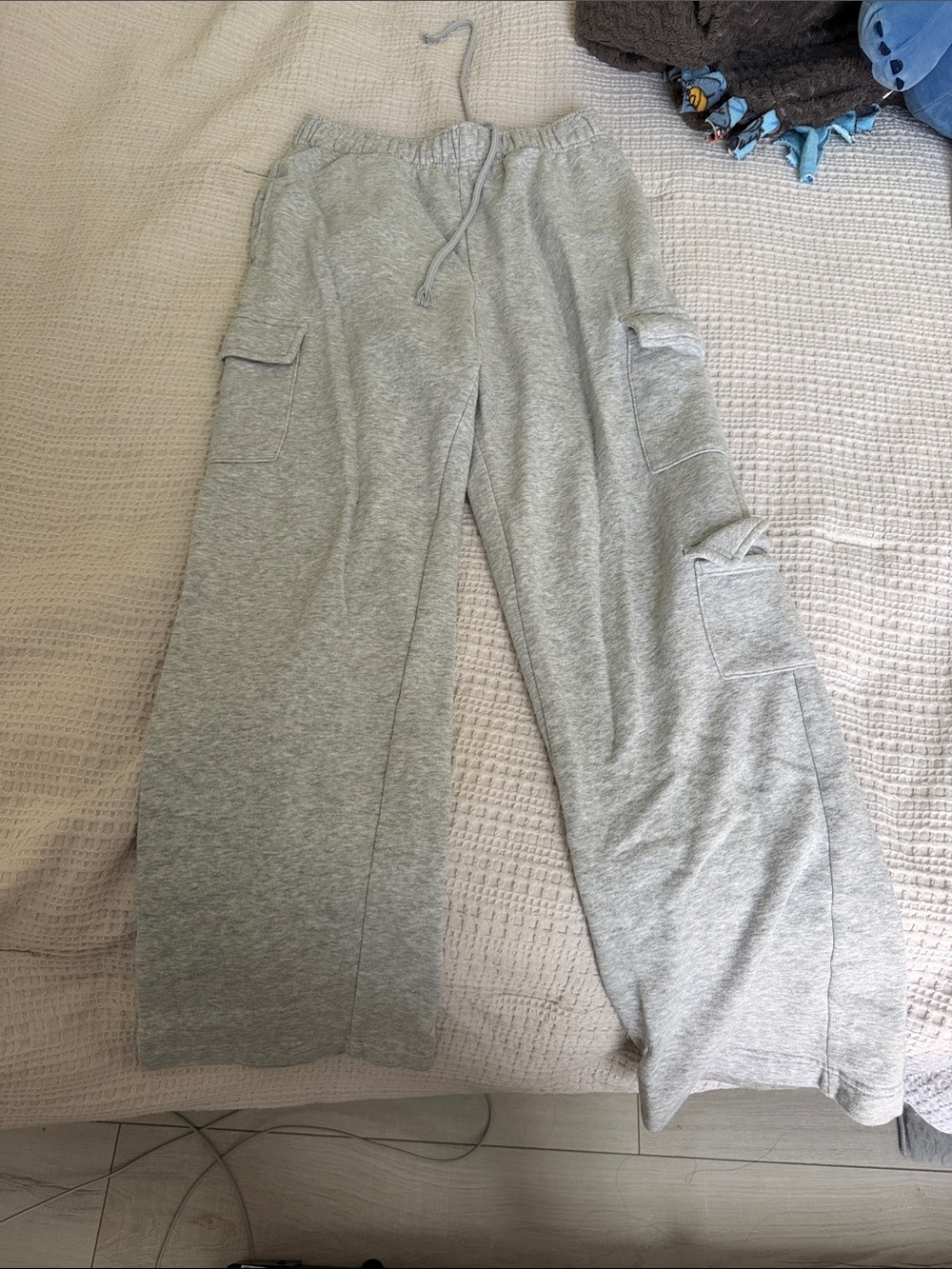 No Boundaries Light Gray Cargo Joggers for Kids